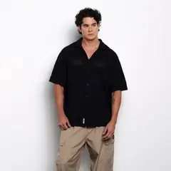 DENIMLAB - Camisa Hombre Manga corta de Algodón