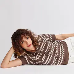 UNIVERSITY CLUB - Camiseta Mujer Tejido Manga corta de Algodón