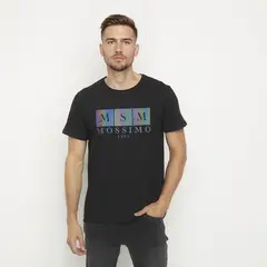 MOSSIMO - Camiseta Hombre con Logo de Algodón