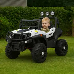 SCOOP - Carro Montable Eléctrico niño Dunas Blanca 12V