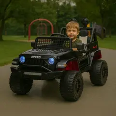 SCOOP - Carro Montable eléctrico Camper Todoterreno Negro 12V