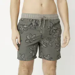 BEARCLIFF - Pantaloneta de baño Hombre con Estampado con Forro