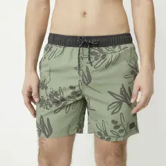 BEARCLIFF - Pantaloneta de baño Hombre con Estampado con Forro