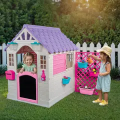 SCOOP - Casa de jardín para niños de juguete 140x127x92 cm