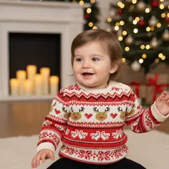 YAMP - Saco Navideño para Bebé niña con Estampado