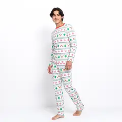 FEDERATION - Pijama Navideña Cintura elásticada para Niño 2 piezas con Estampado Manga larga