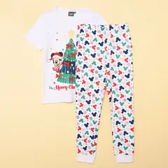 STD CHARACTERS - Pijama Navideña Cintura elásticada para Niño 2 piezas Manga corta