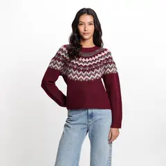 UNIVERSITY CLUB - Saco Navideño Mujer Tejido