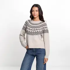 UNIVERSITY CLUB - Saco Navideño Mujer Tejido