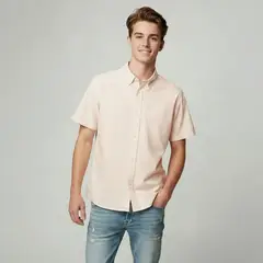 FEDERATION - Camisa para Niño de Rayas de Algodón