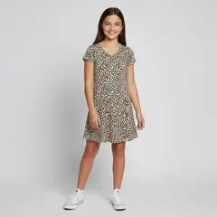 ELV - Vestido para Niña Manga corta de Algodón