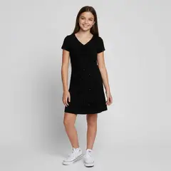 ELV - Vestido para Niña Manga corta de Algodón