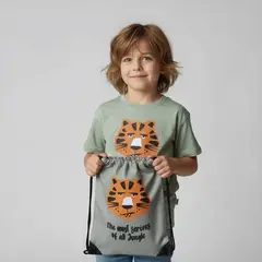 YAMP - Camiseta para Niño con Estampado Manga corta de Algodón