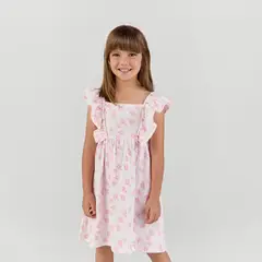 YAMP - Vestido para Niña con Boleros de Algodón