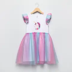 YAMP - Vestido para Niña con Estampado Tutu