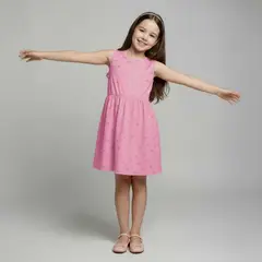 YAMP - Vestido para Niña de Algodón