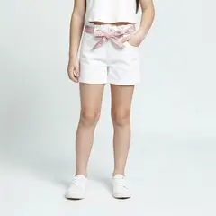 CONIGLIO - Short para Niña 2 piezas Cintura elásticada de Algodón Yamp