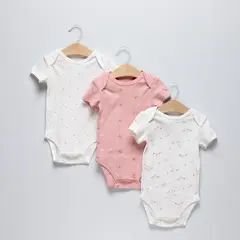 YAMP - Bodies para Bebé niña Pack de 3 unidades de Algodón