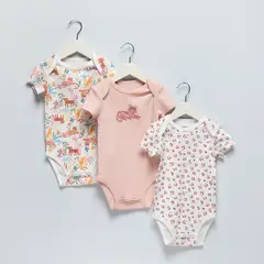 YAMP - Bodies para Bebé niña Pack de 3 unidades de Algodón