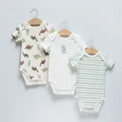 YAMP - Bodies para Bebé niño Pack de 3 unidades de Algodón