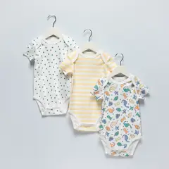 YAMP - Bodies para Bebé niño Pack de 3 unidades de Algodón