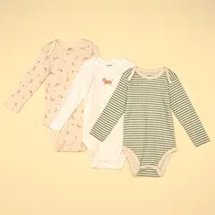 YAMP - Bodies para Bebé niño Pack de 3 unidades de Algodón