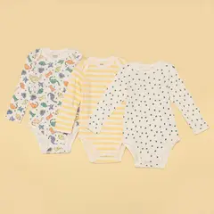 YAMP - Bodies para Bebé niño Pack de 3 unidades de Algodón