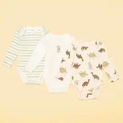 YAMP - Bodies para Bebé niño Pack de 3 unidades de Algodón