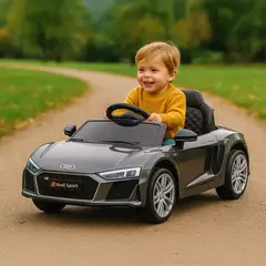 AUDI - Carro montable eléctrico R8 Spider 6V Gris