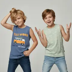YAMP - Esqueleto para Niño Pack de 2 unidades con Estampado de Algodón