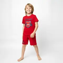 SPIDER MAN - Sets Camiseta manga corta + Short para Niño en Poliéster Spider-man