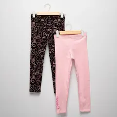 BARBIE - Legging para Niña Pack de 2 unidades de Algodón