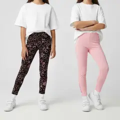 BARBIE - Legging para Niña Pack de 2 unidades de Algodón