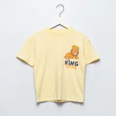 YAMP - Camiseta Para Niño con Estampado Manga corta de Algodón