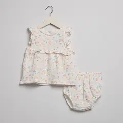 YAMP - Sets Vestido + Calzoncito para Bebé niña en Algodón