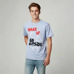 FEDERATION - Camiseta Para Niño con Estampado Manga corta de Algodón