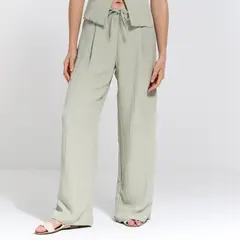 SYBILLA - Pantalón Recto Mujer Tiro medio