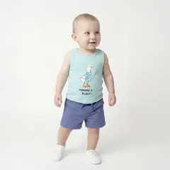 YAMP - Sets Esqueleto + Pantaloneta para Bebé niño en Algodón