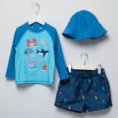 YAMP - Vestido de baño para Bebé niño 3 piezas con Estampado