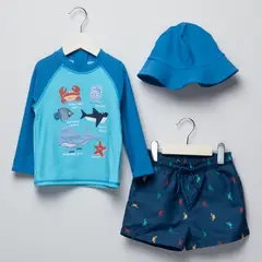 YAMP - Vestido de baño para Bebé niño 3 piezas con Estampado