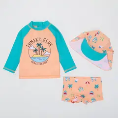 YAMP - Vestido de baño para Bebé niño 3 piezas con Estampado
