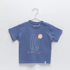 YAMP - Camiseta para Bebé niño con Estampado Manga corta de Algodón
