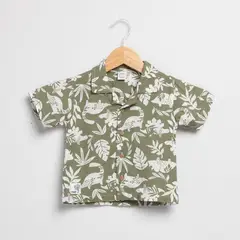 YAMP - Camisa para Bebé niño con Estampado Manga corta de Algodón