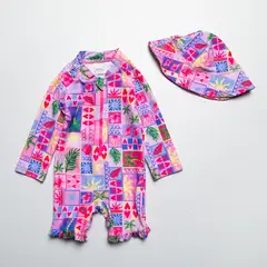YAMP - Vestido de baño para Bebé niña 2 piezas con Estampado