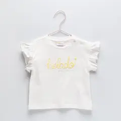 YAMP - Camiseta Para Bebé niña Manga corta de Algodón