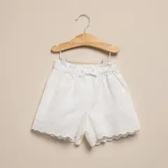 YAMP - Short para Bebé niña con Ojalillo de Algodón