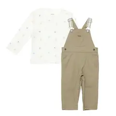YAMP - Sets Jardinera + Camiseta manga larga para Bebé niño en Algodón