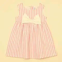 YAMP - Vestido para Bebé niña Con aplique de Algodón