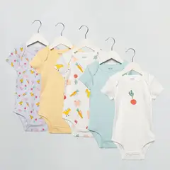 YAMP - Bodies Para Bebé niño Pack de 5 unidades de Algodón