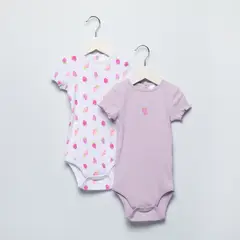 YAMP - Bodies Para Bebé niña Pack de 2 unidades Manga corta de Algodón